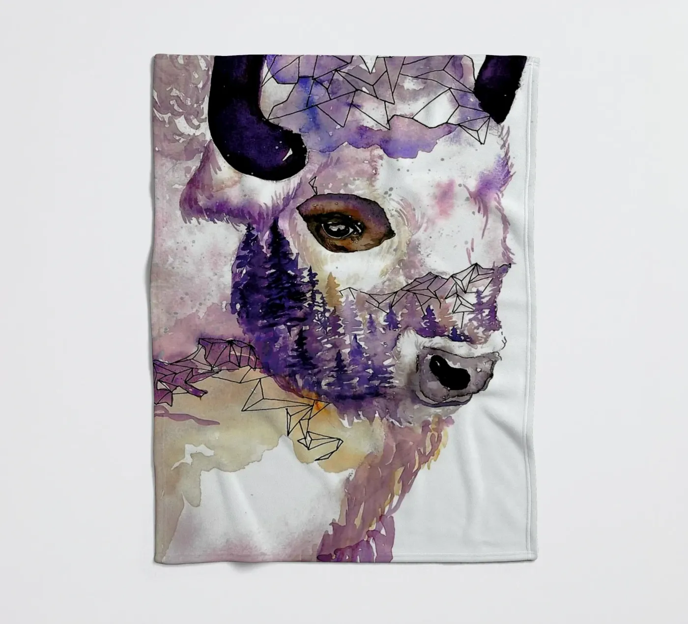 Buffalo fleecedeken van Larissa van der Laan