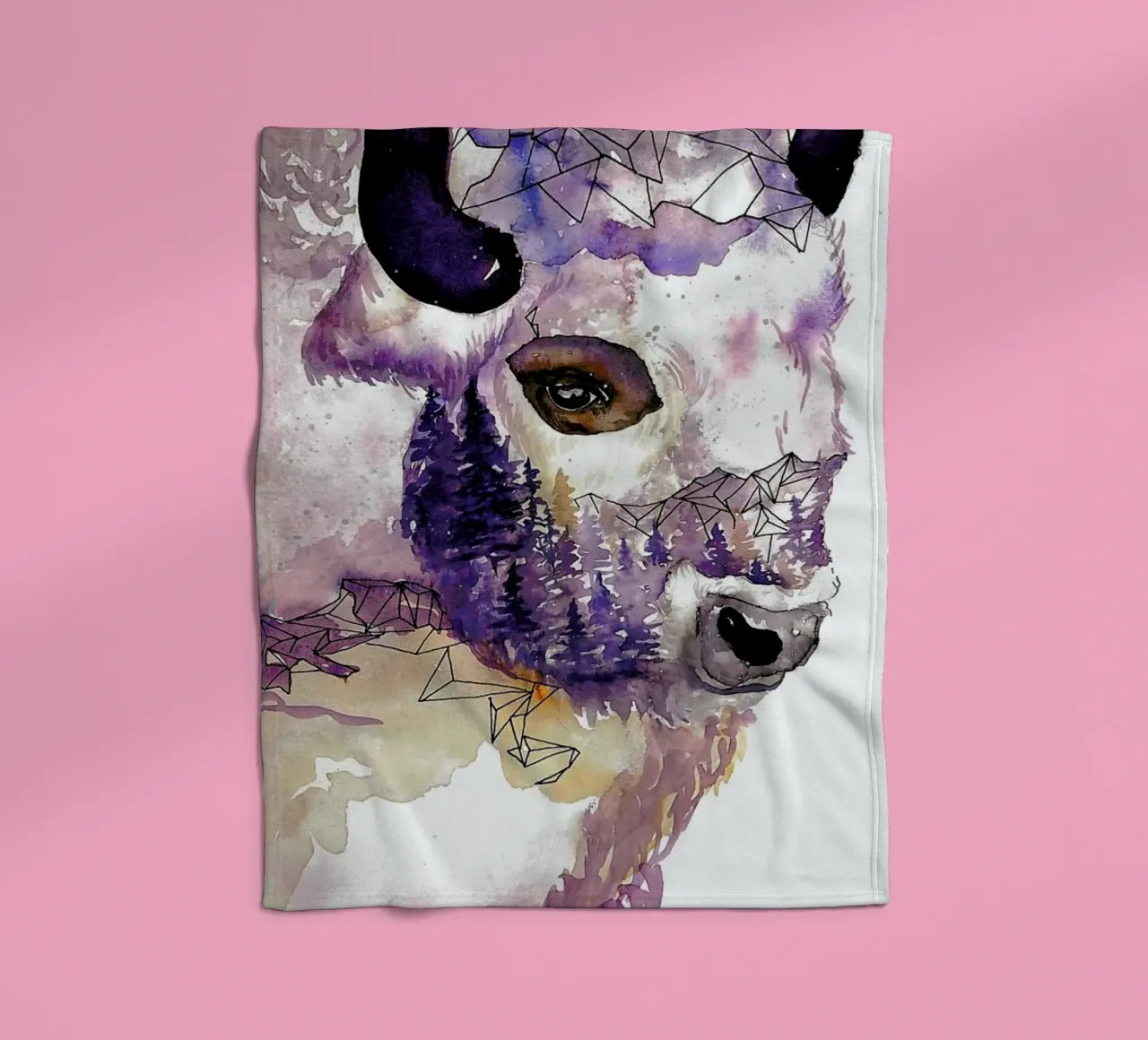 Buffalo Fleecedecke von Larissa van der Laan