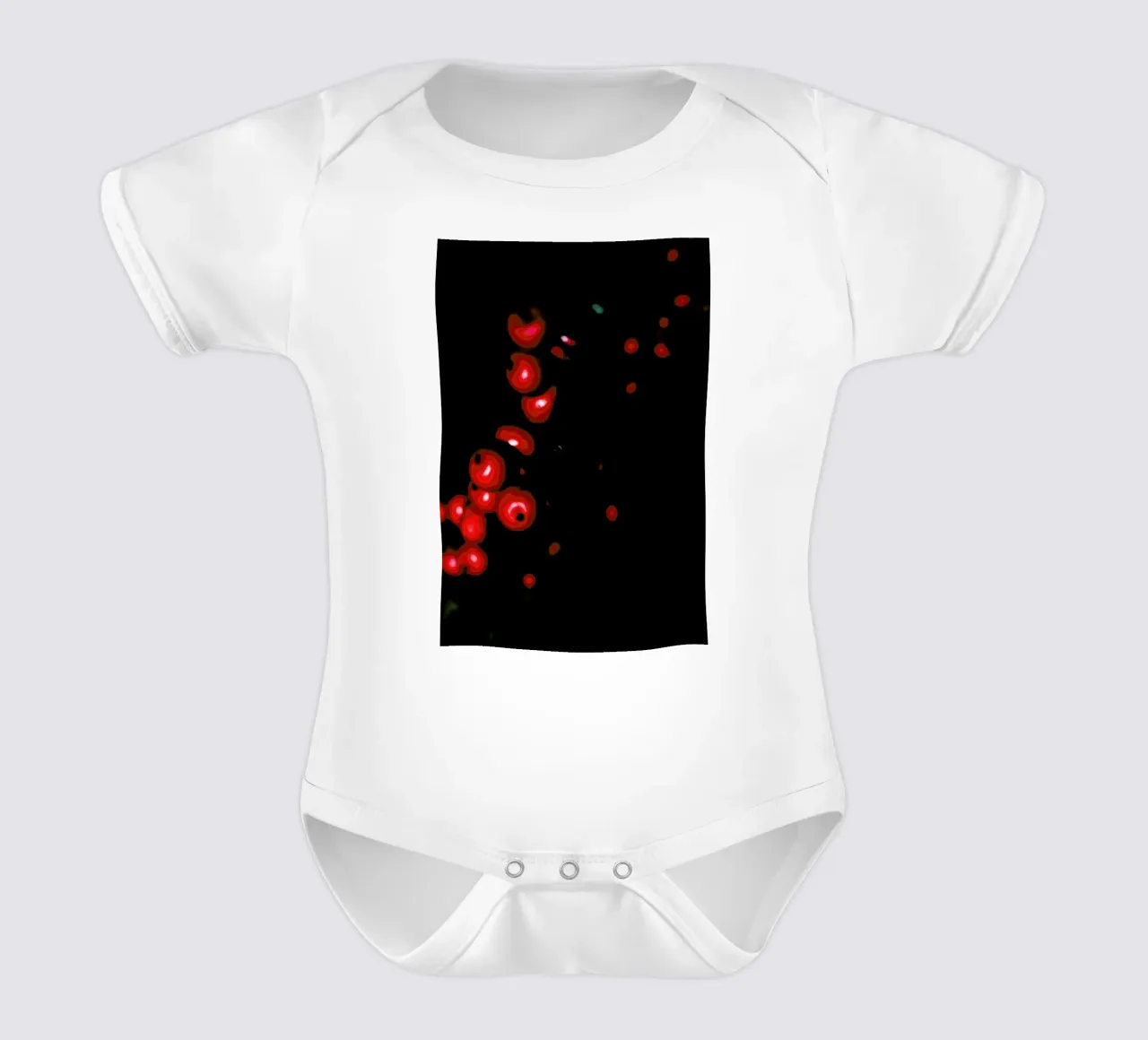 Dark Berries body neonato maniche corte da Babett Schultze