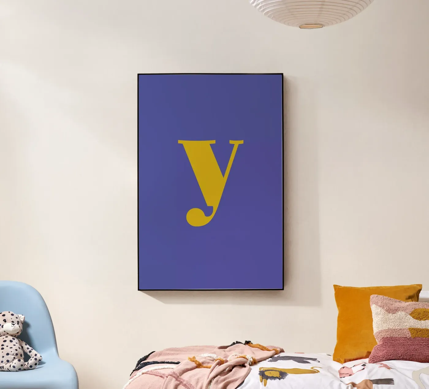 Blue Letter Y plexiglass da Studio One