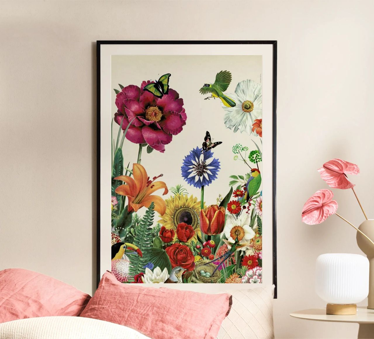 Garden Spring Flowers Poster von Kolorama