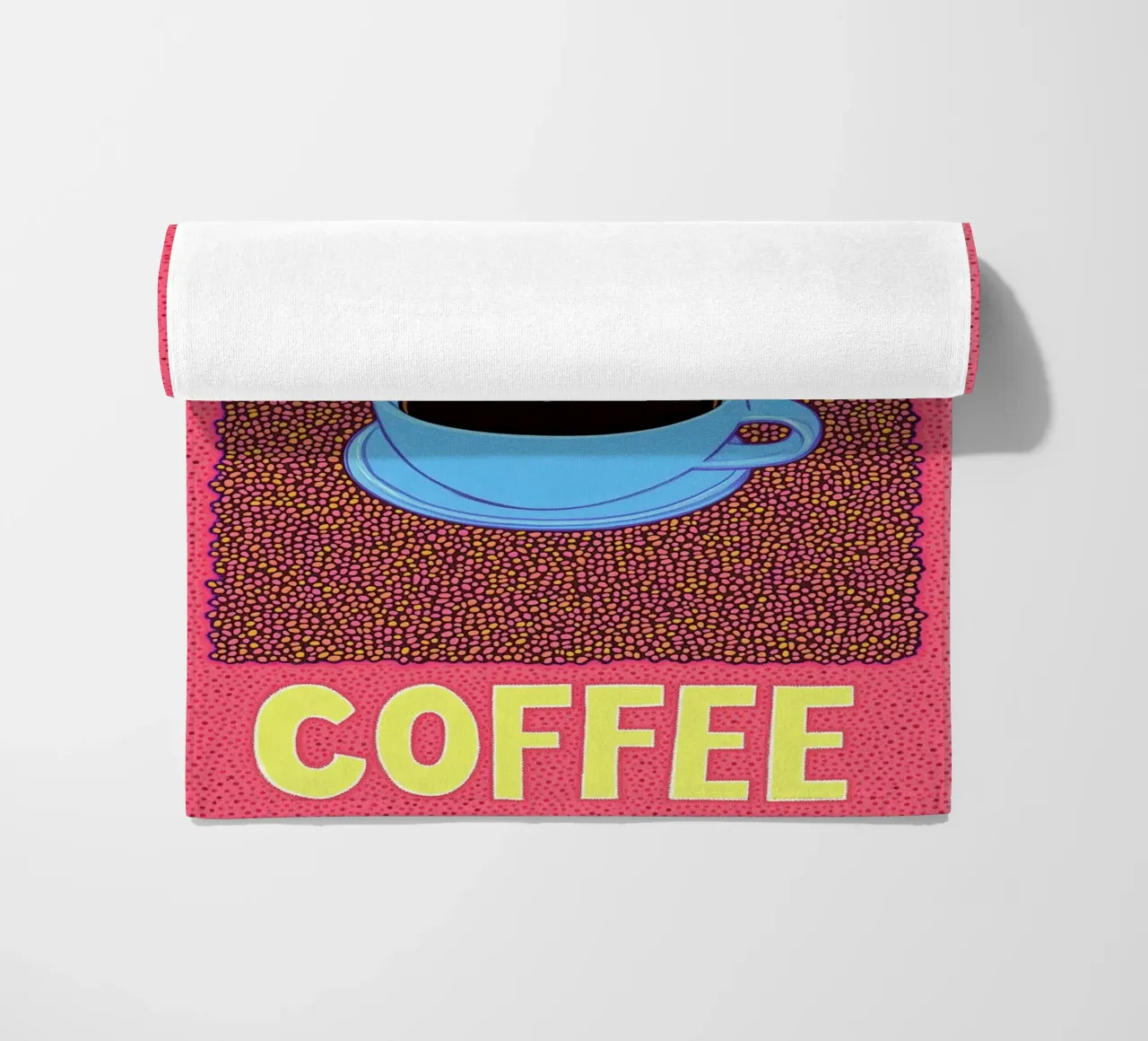 Poster pop art per il caffè - Decorazione murale audace per la cucina telo mare da Kaji