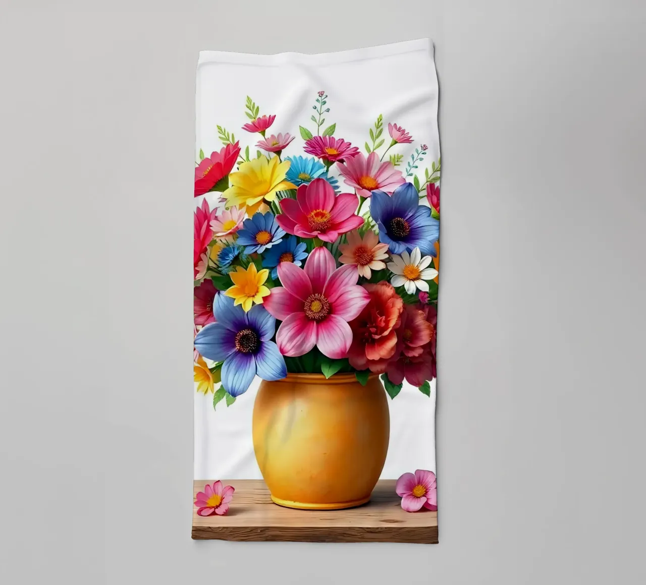 Bouquet_3 asciugamano da bagno da Farb- und Blütenzauber by LK