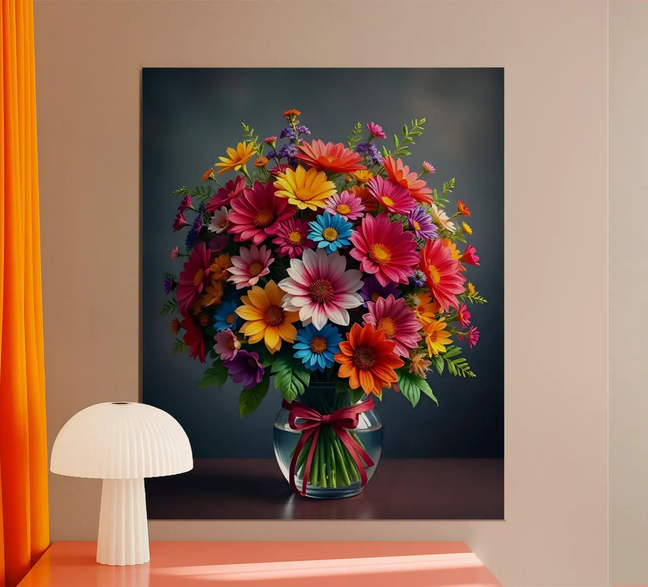 Bouquet_5 poster con telaio in plastica da Farb- und Blütenzauber by LK