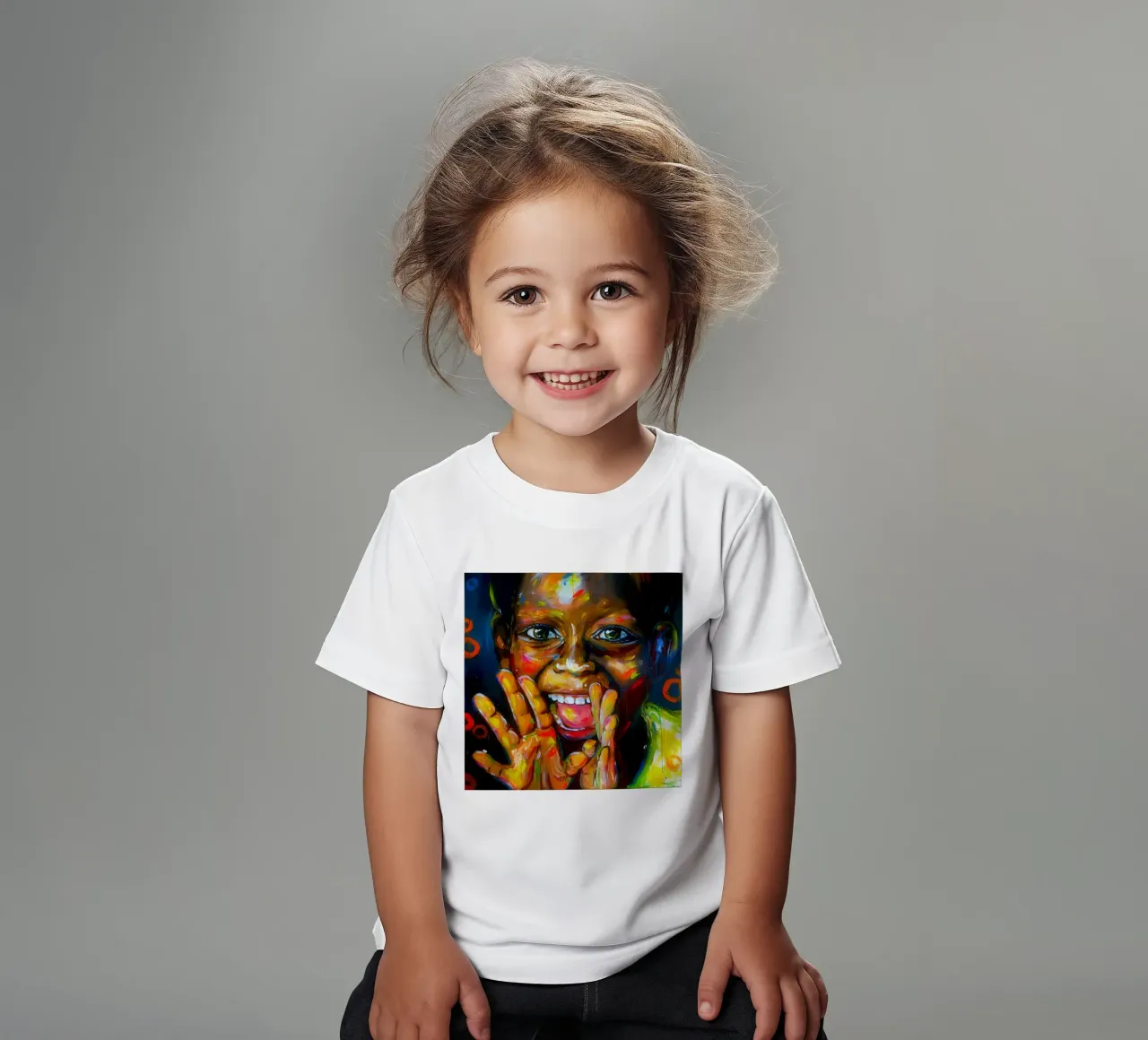 Smile from the Heart t-shirt bambini da Happy 😃 Art 🎨 by Christine Schnoell