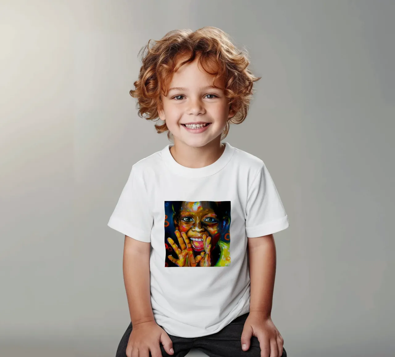 Smile from the Heart t-shirt bambini da Happy 😃 Art 🎨 by Christine Schnoell