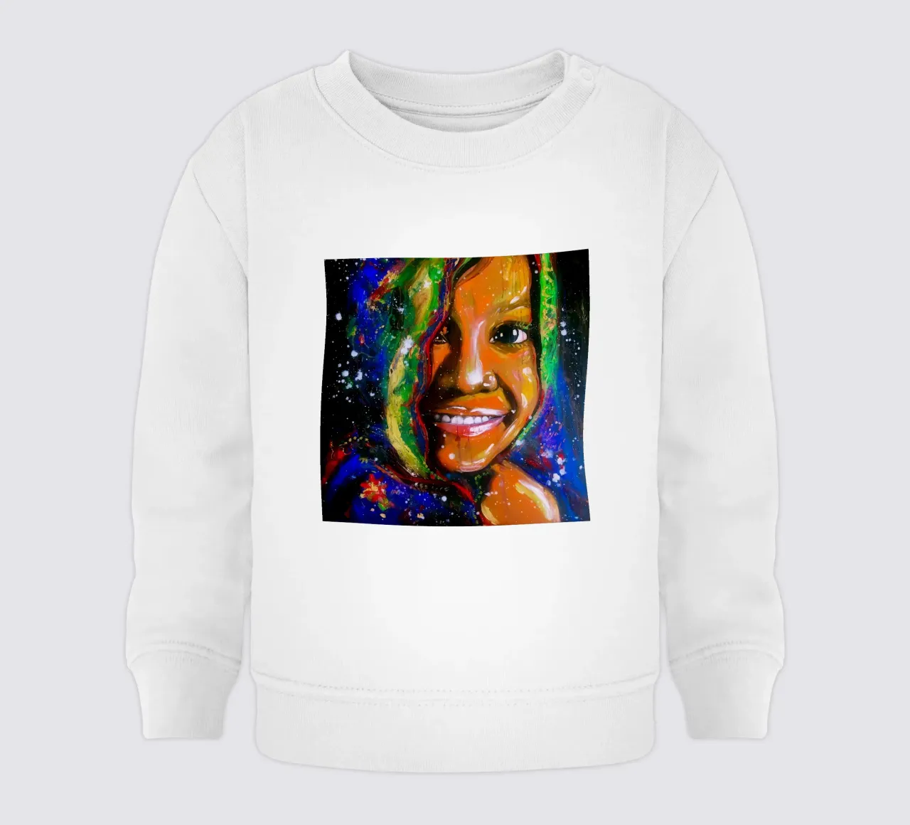 Sorriso dall'interno felpa neonato da Happy 😃 Art 🎨 by Christine Schnoell