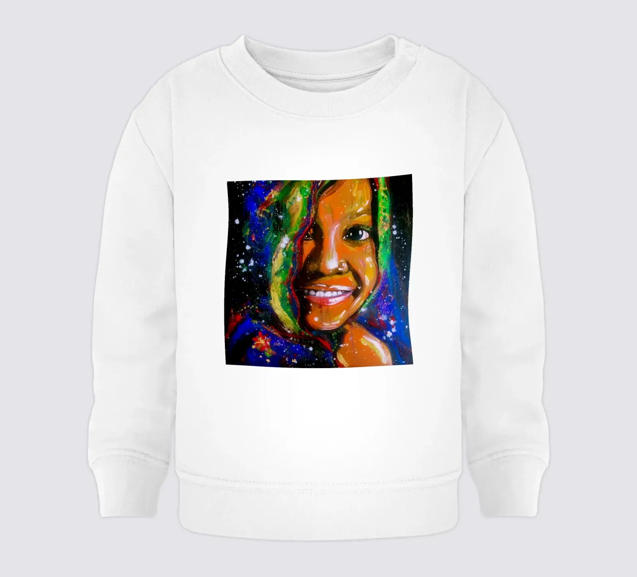 Sorriso dall'interno felpa neonato da Happy 😃 Art 🎨 by Christine Schnoell