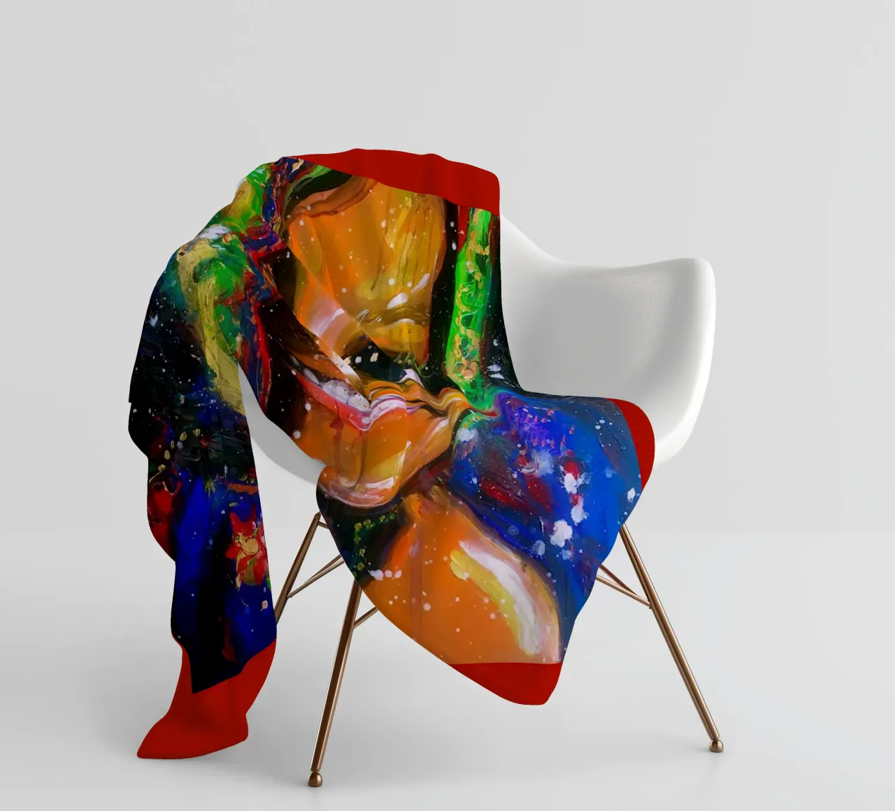 Sorriso dall'interno coperta in pile da Happy 😃 Art 🎨 by Christine Schnoell