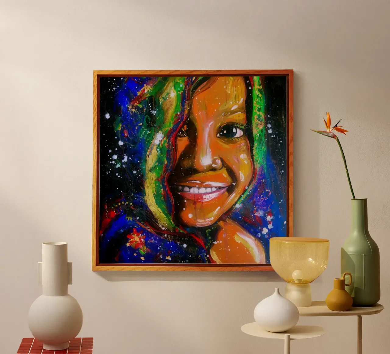 Sorriso dall'interno plexiglass da Happy 😃 Art 🎨 by Christine Schnoell