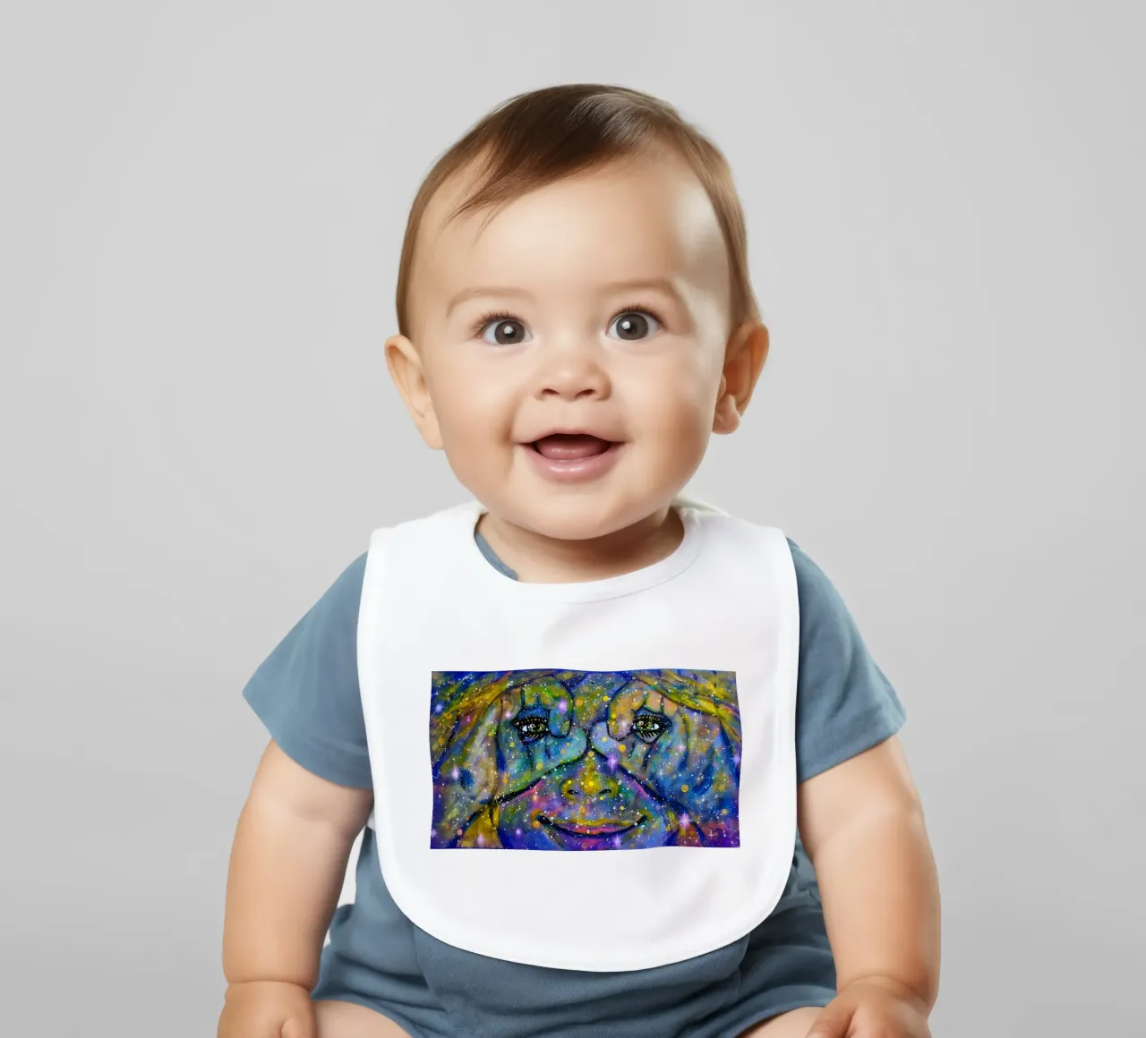 Starchild bavaglino da Happy 😃 Art 🎨 by Christine Schnoell