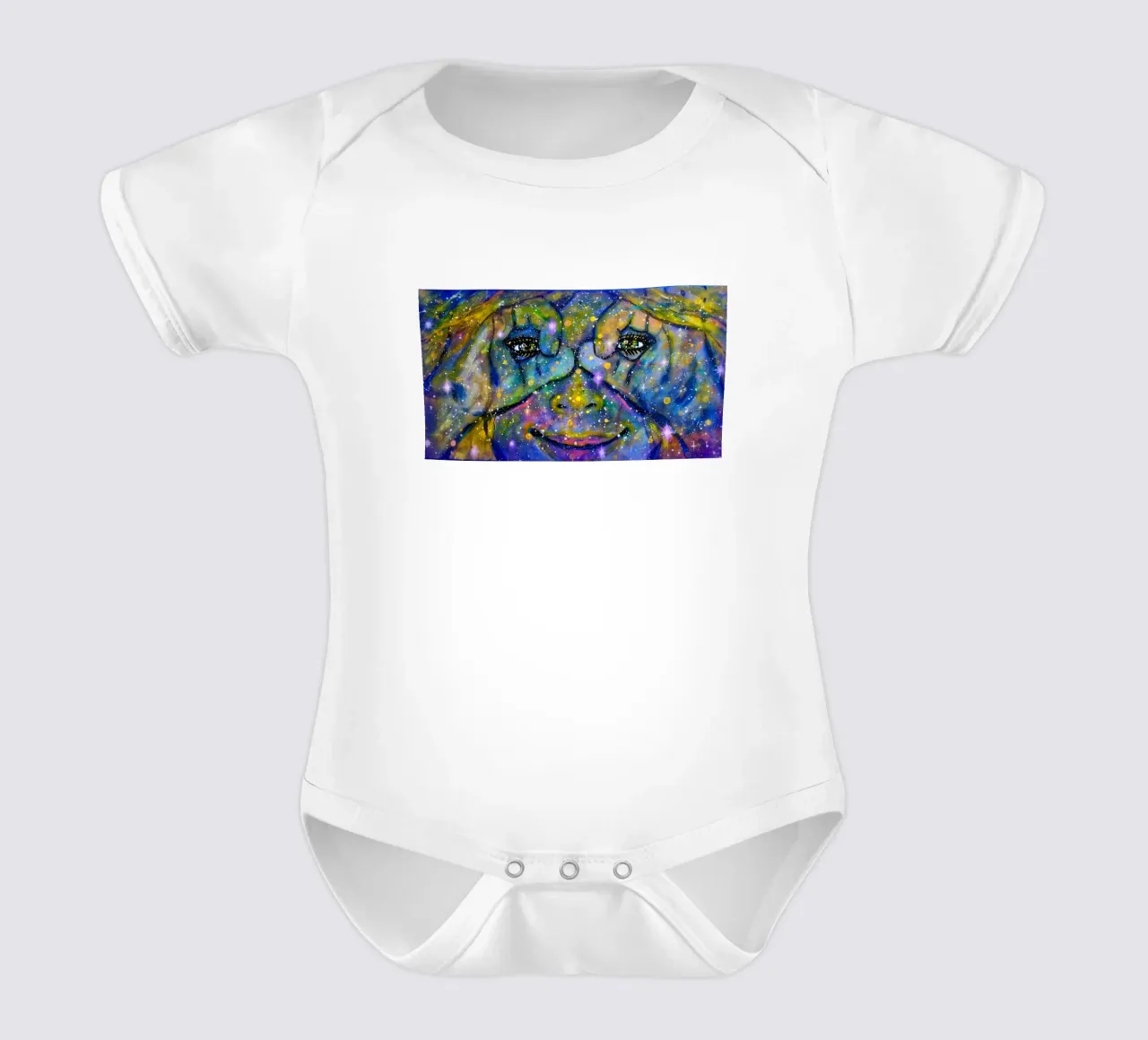 Starchild body neonato maniche corte da Happy 😃 Art 🎨 by Christine Schnoell
