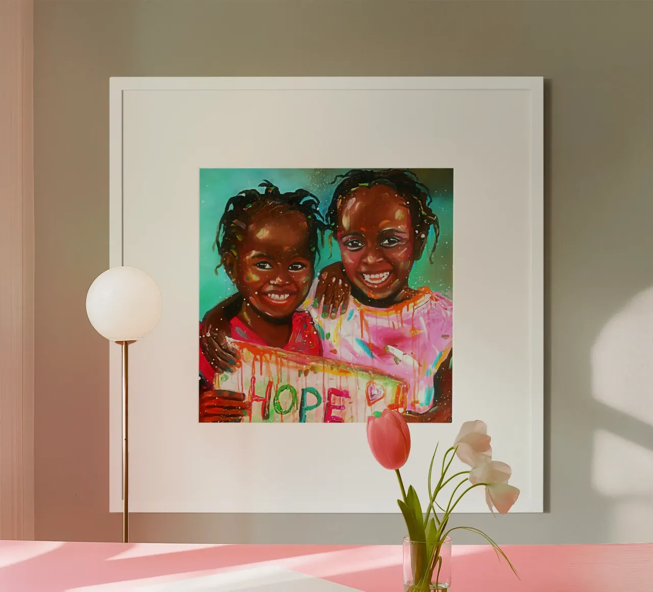 HOPE ! poster con telaio in alluminio da Happy 😃 Art 🎨 by Christine Schnoell