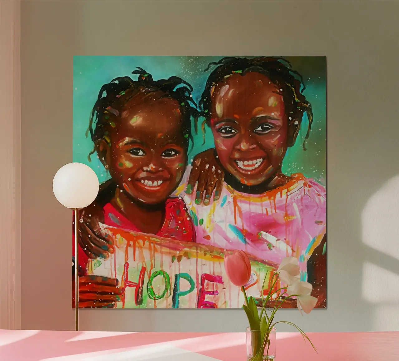 HOPE ! poster con telaio in alluminio da Happy 😃 Art 🎨 by Christine Schnoell