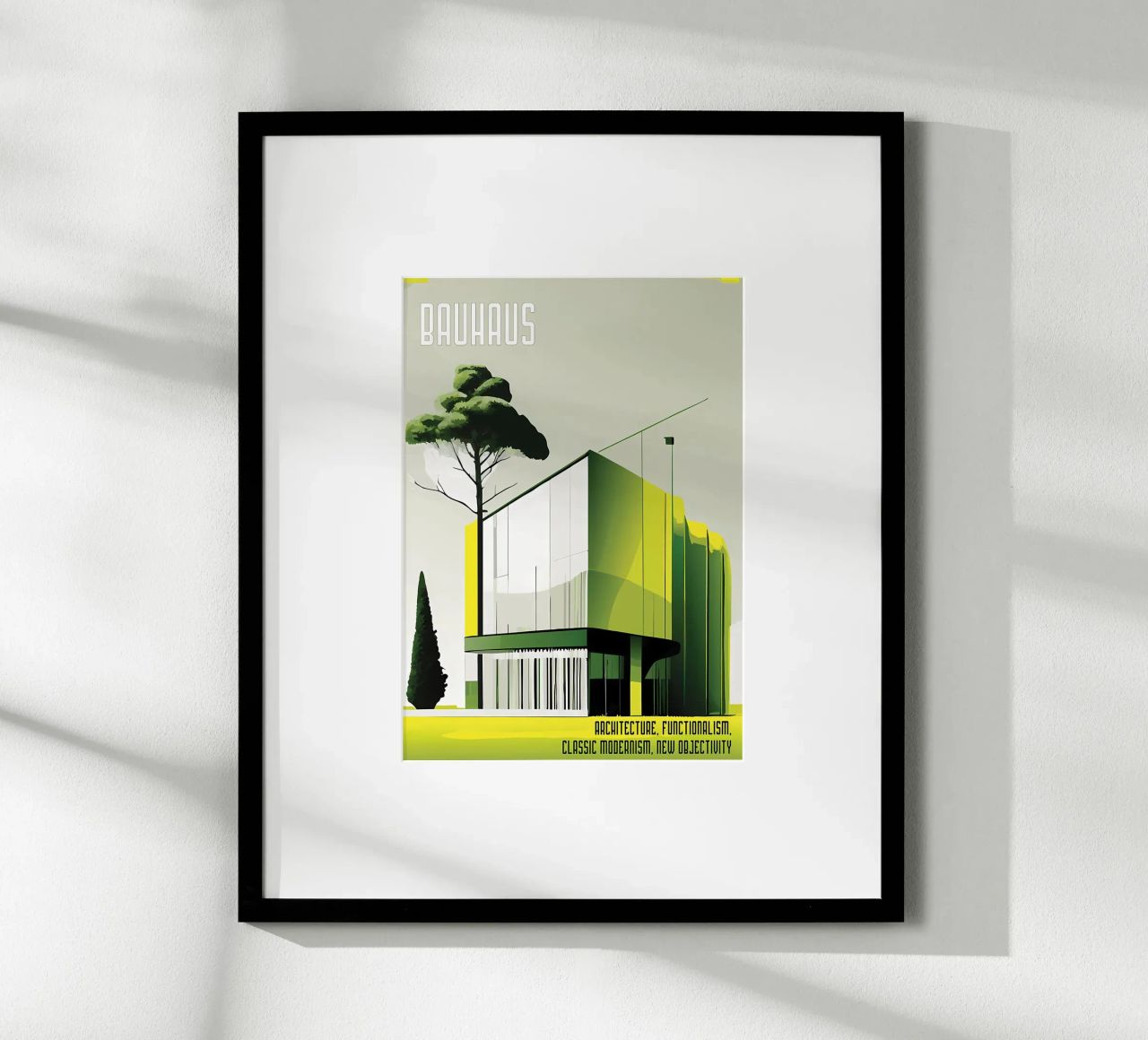 Bauhaus Modernr Poster von Karraker