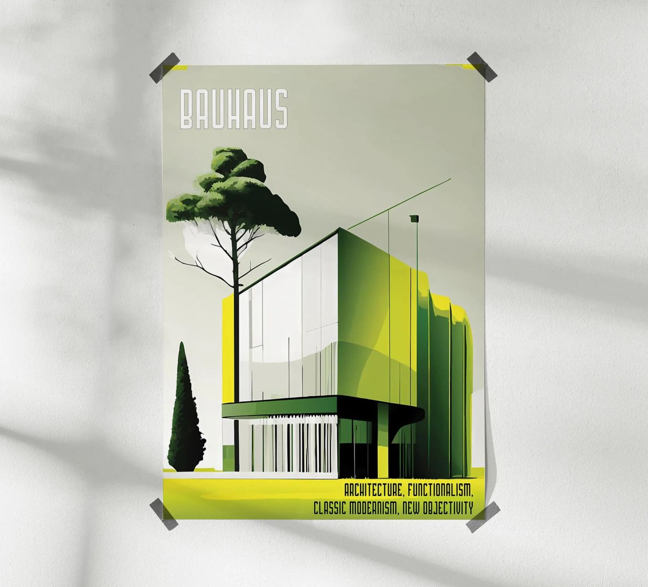 Bauhaus Modernr Poster von Karraker