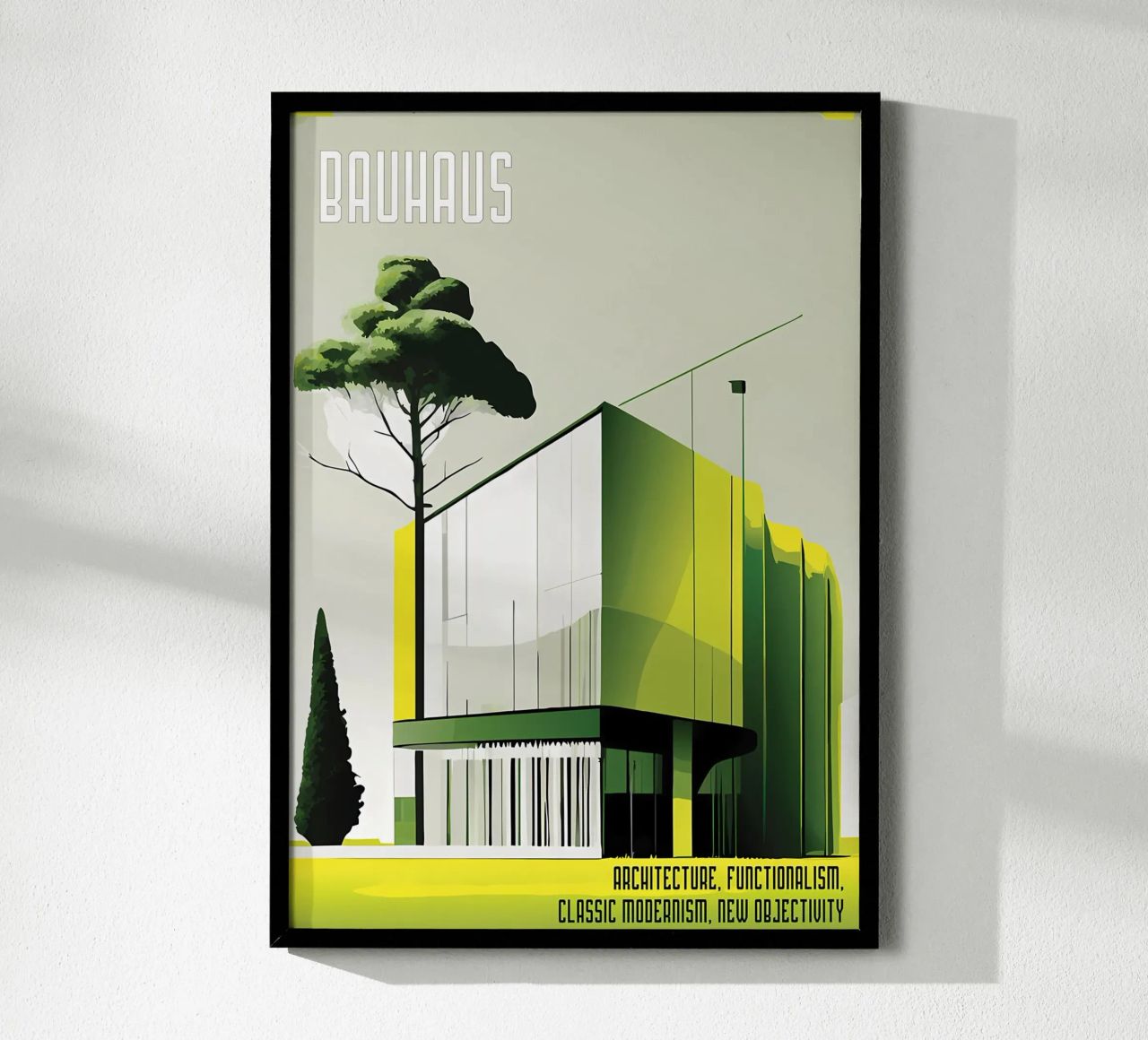 Bauhaus Modernr Poster von Karraker