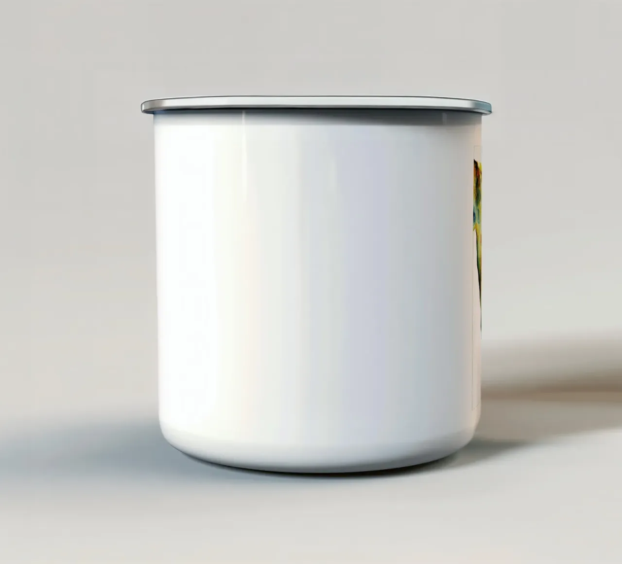 Giraffes tazza in smalto da Larissa van der Laan