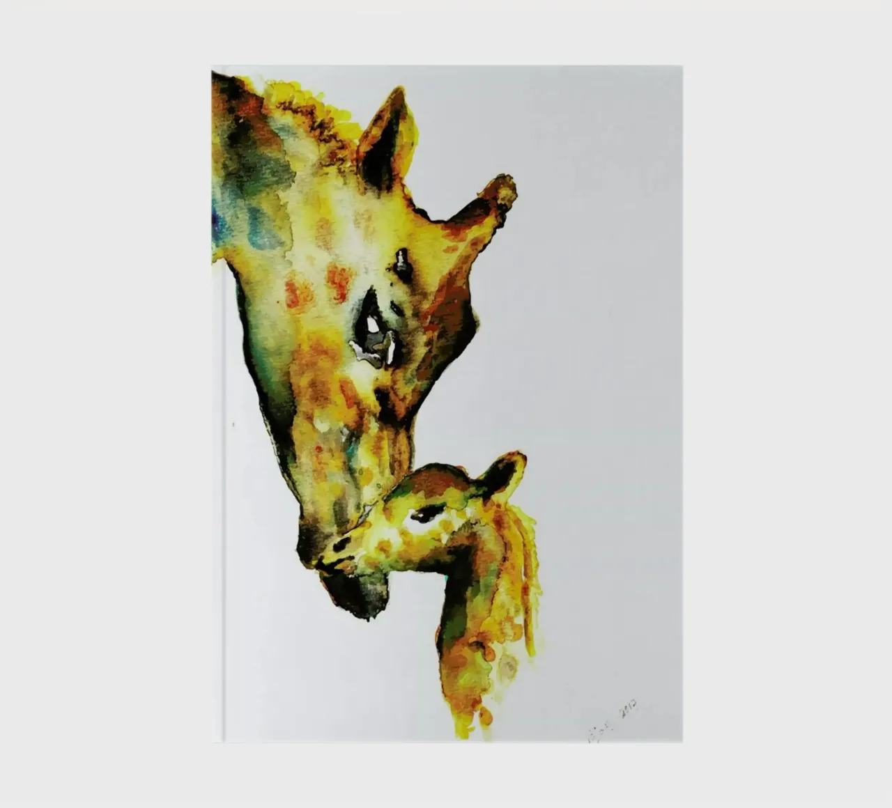 Giraffes notebook by Larissa van der Laan