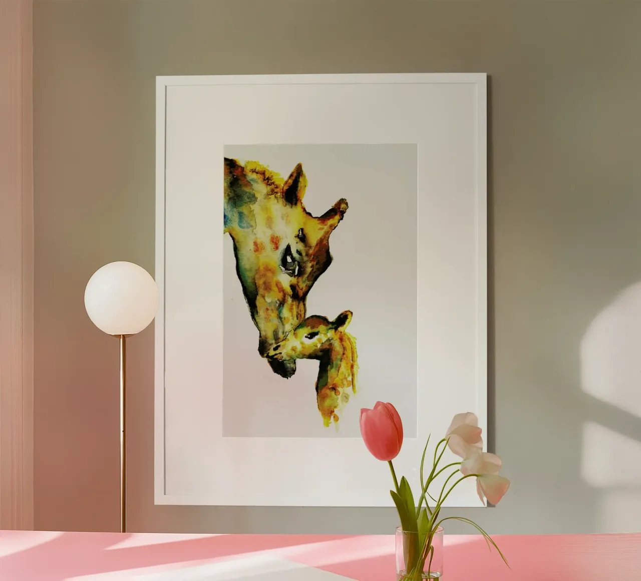 Giraffes poster da Larissa van der Laan