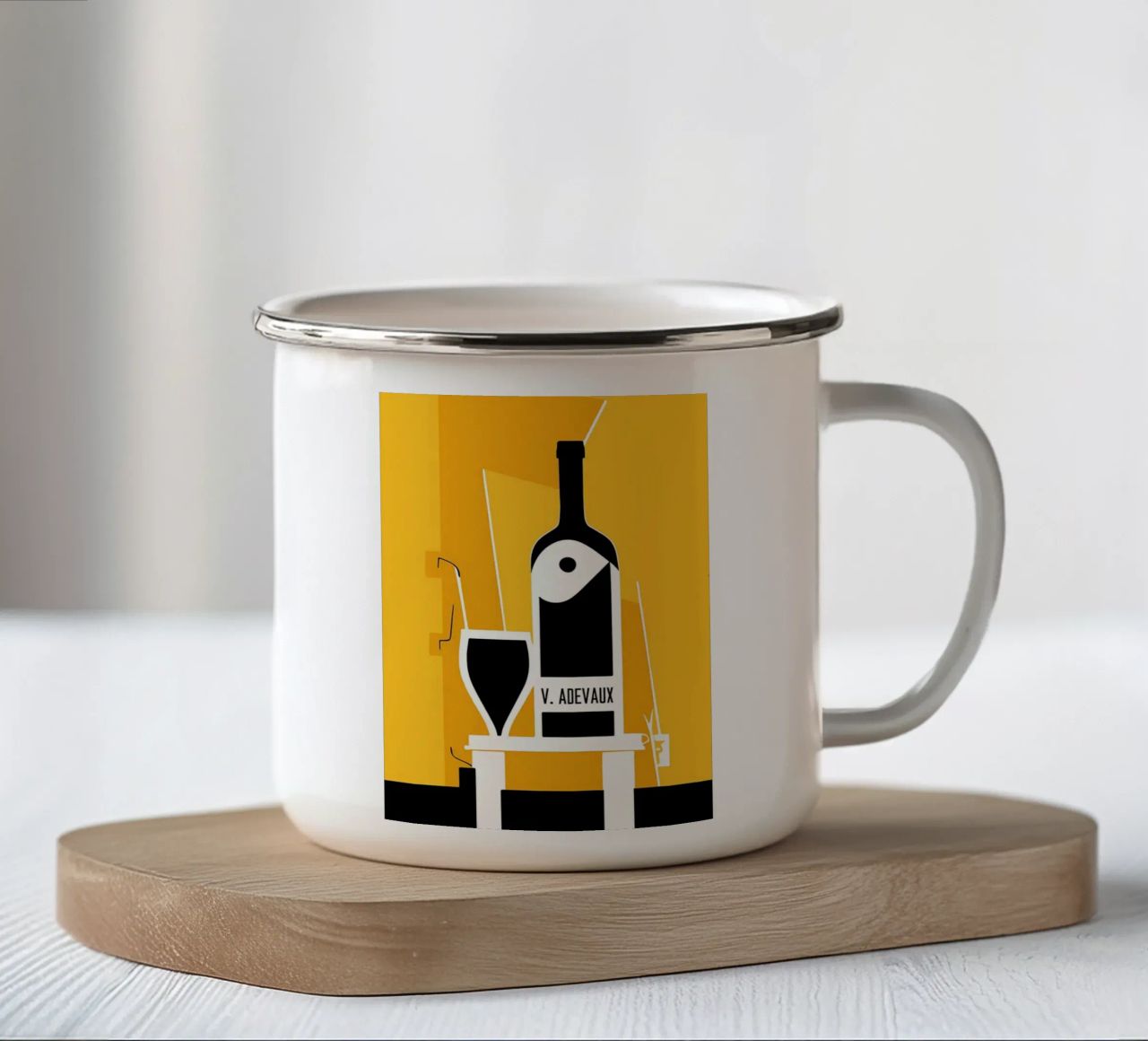 Winer francese tazza in smalto da Iracheta