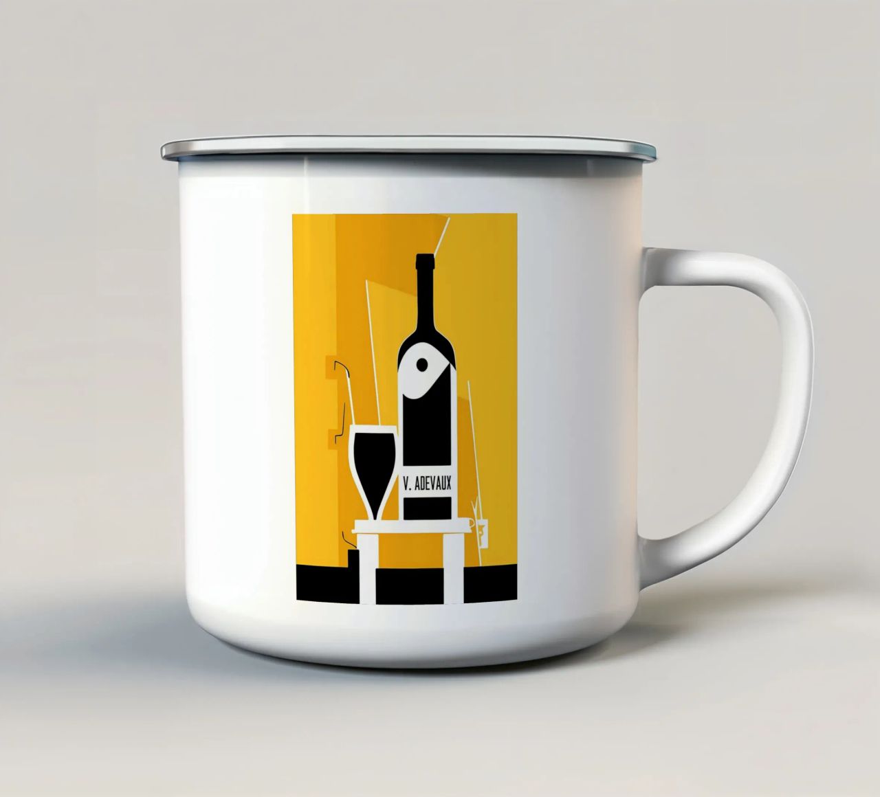 Winer francese tazza in smalto da Iracheta