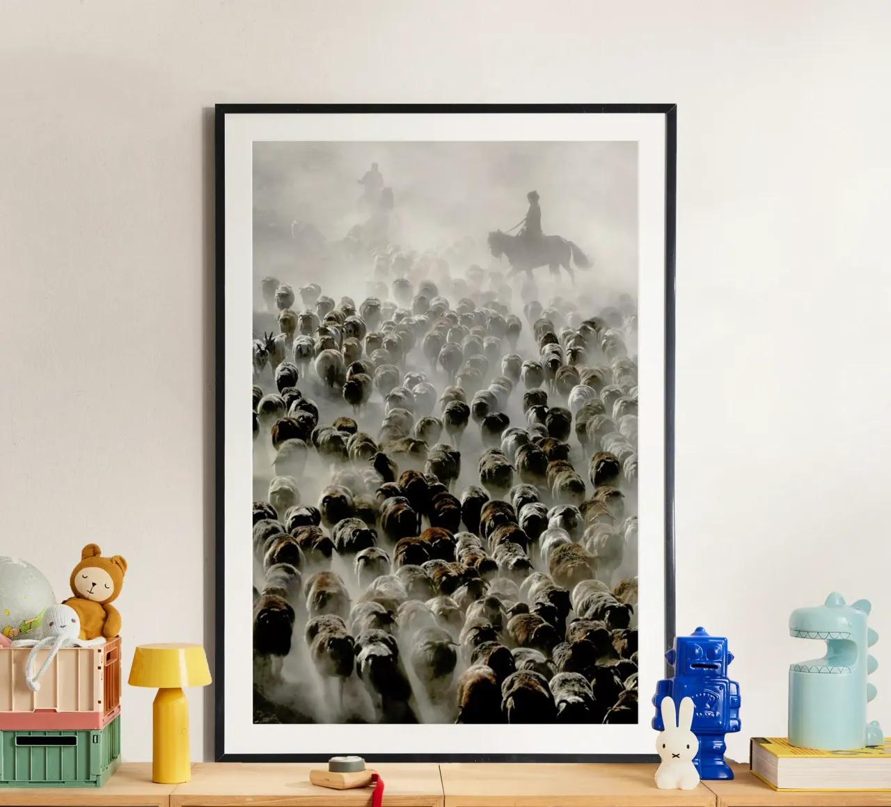 The Great Migration Of China - Adam Wong poster con telaio in alluminio da Pictufy