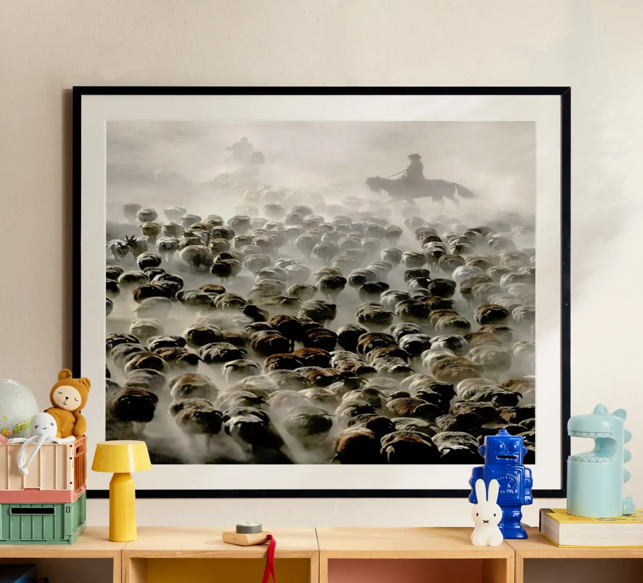 The Great Migration Of China - Adam Wong poster con telaio in alluminio da Pictufy