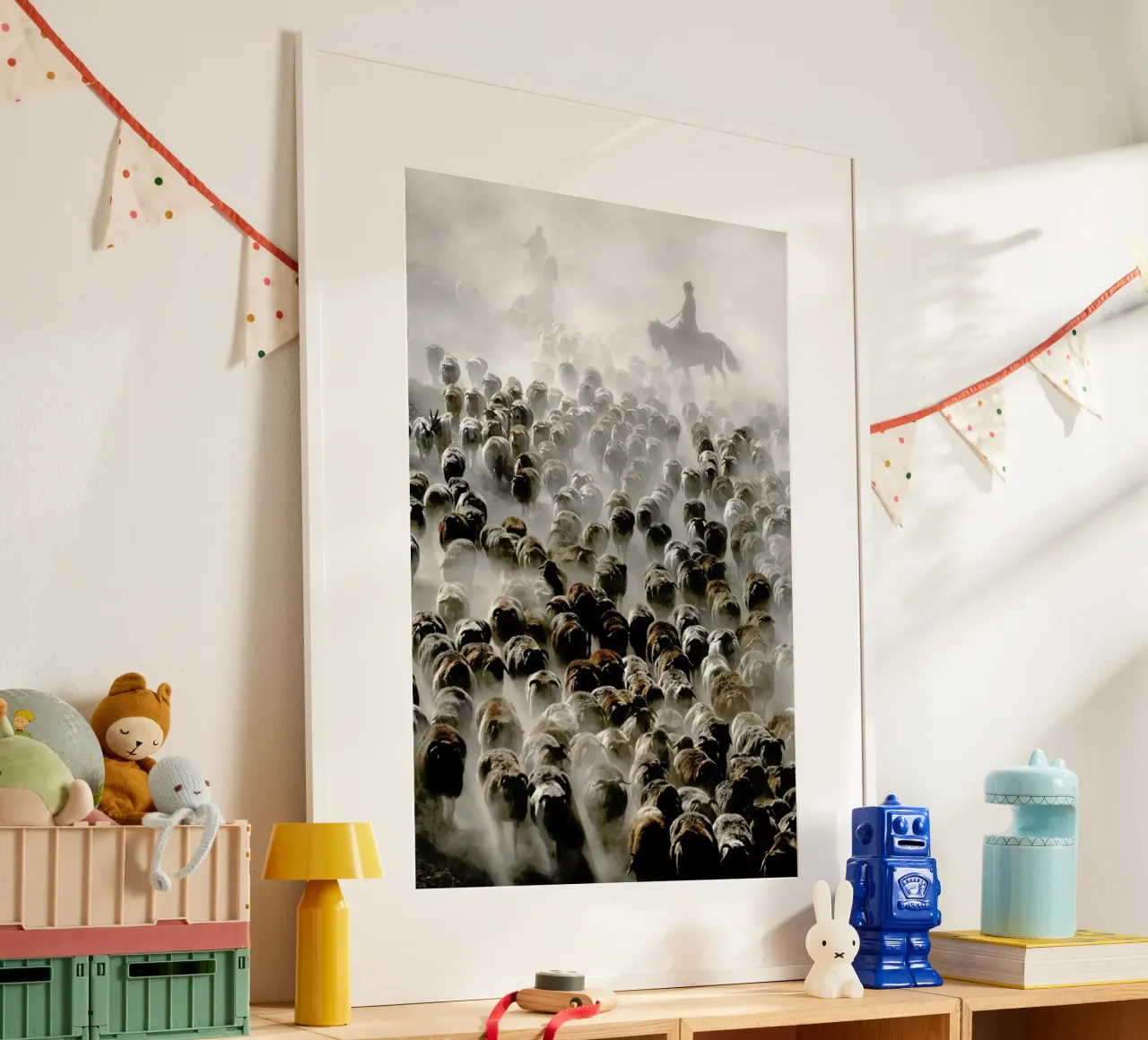 The Great Migration Of China - Adam Wong poster con telaio in alluminio da Pictufy