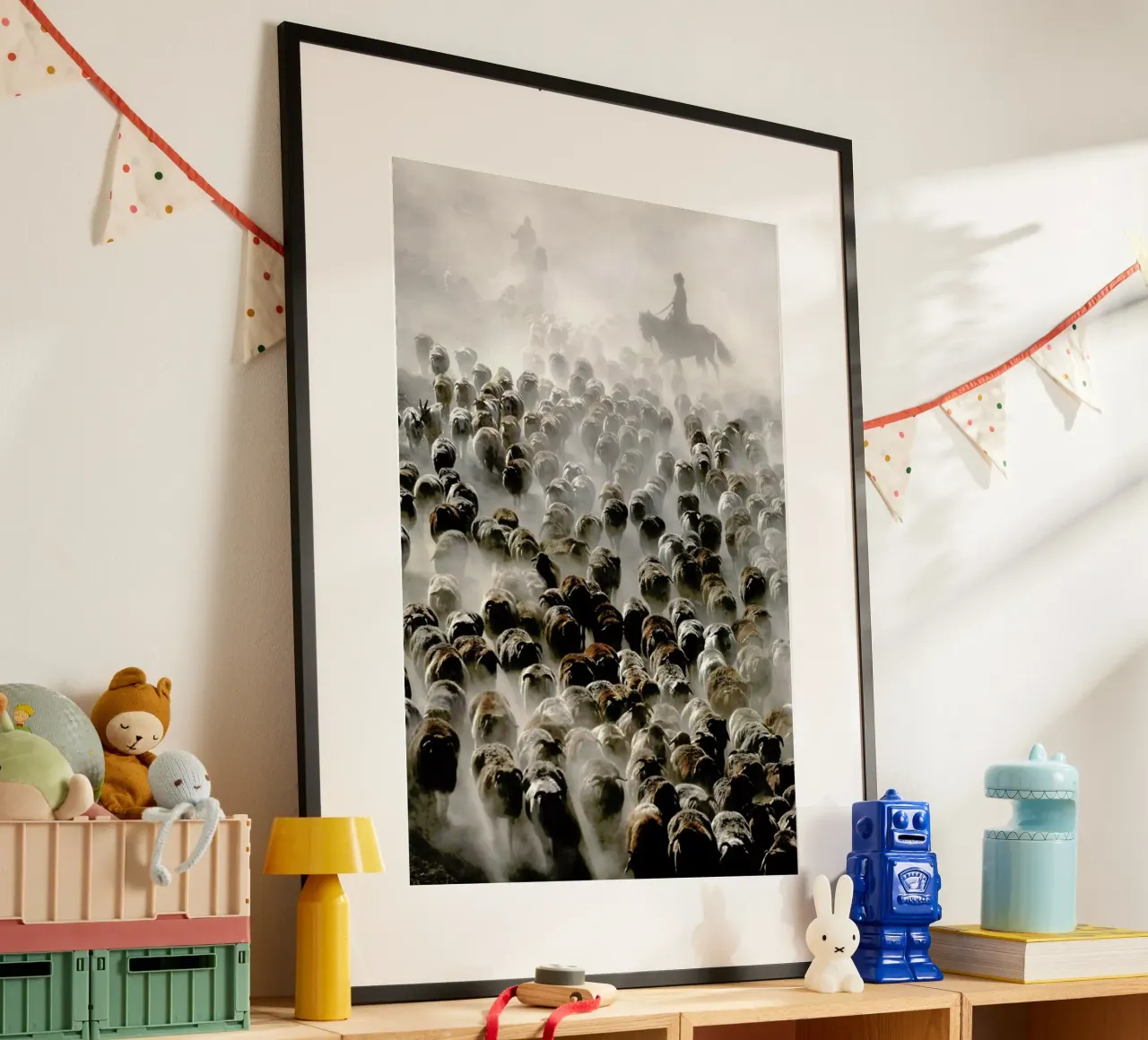 The Great Migration Of China - Adam Wong poster con telaio in alluminio da Pictufy