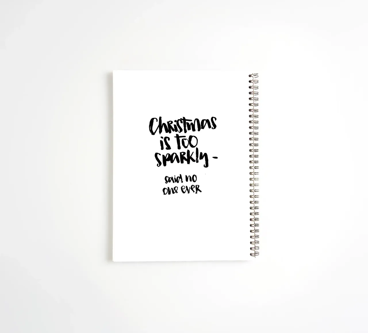 Too Sparkly spiral notebook by Brushmeetspaper