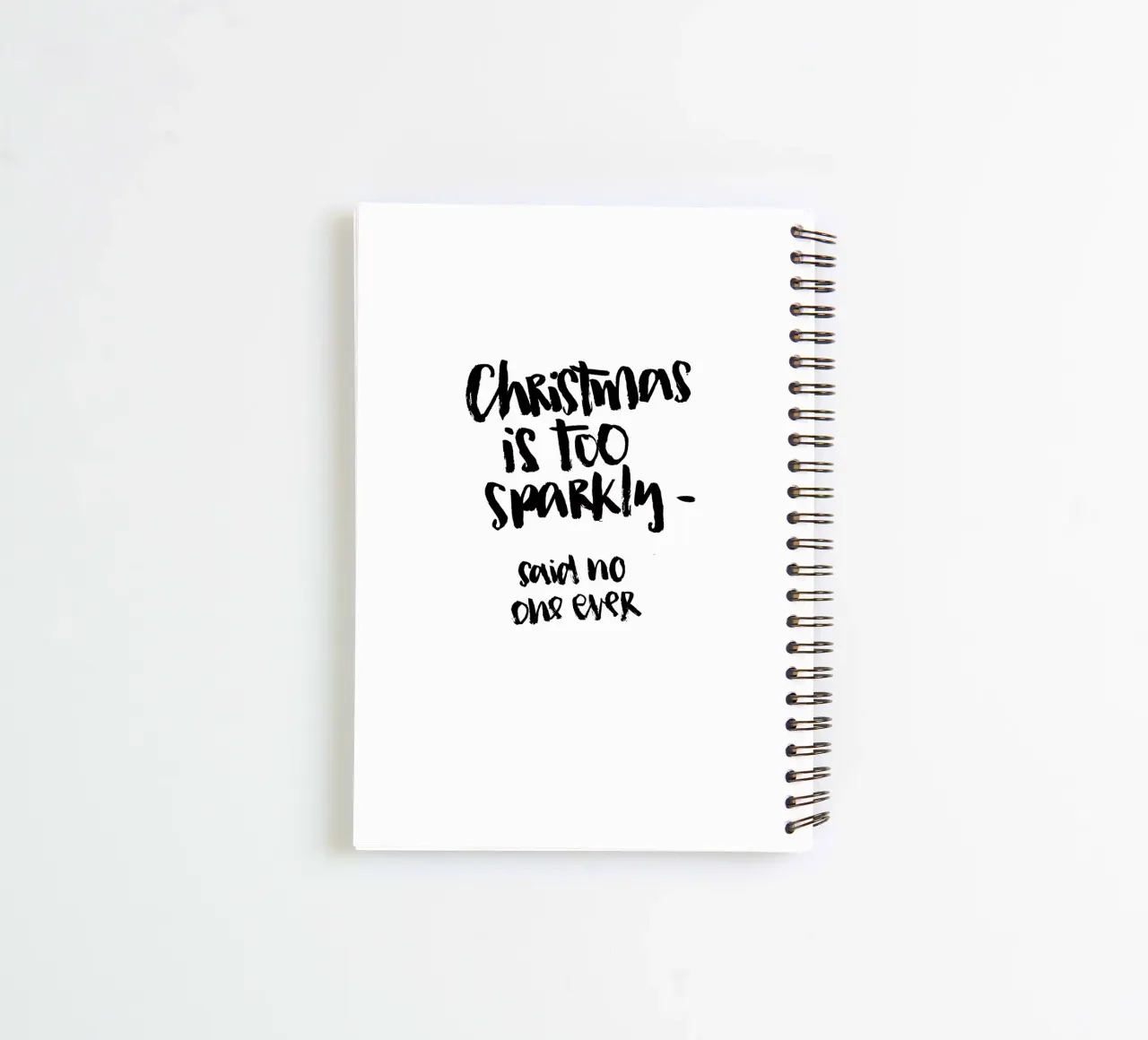 Too Sparkly spiral notebook by Brushmeetspaper