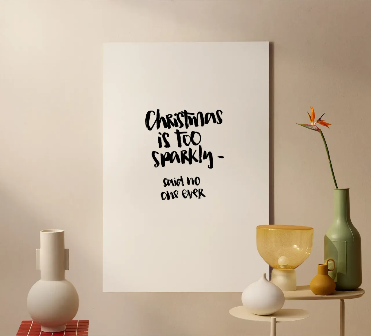 Too Sparkly tela con Cornice a cassetta da Brushmeetspaper