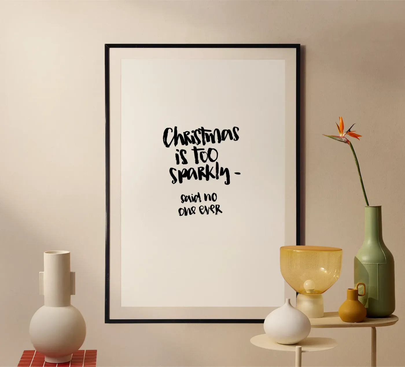 Too Sparkly poster da Brushmeetspaper