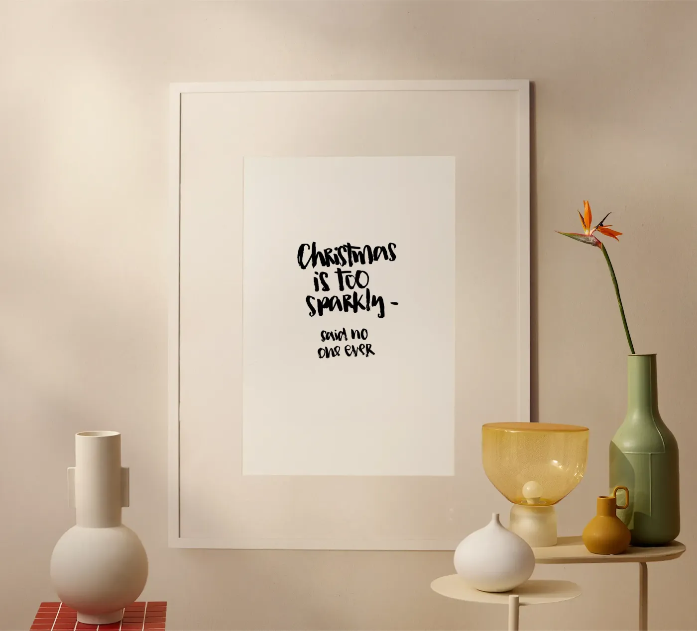 Too Sparkly poster da Brushmeetspaper