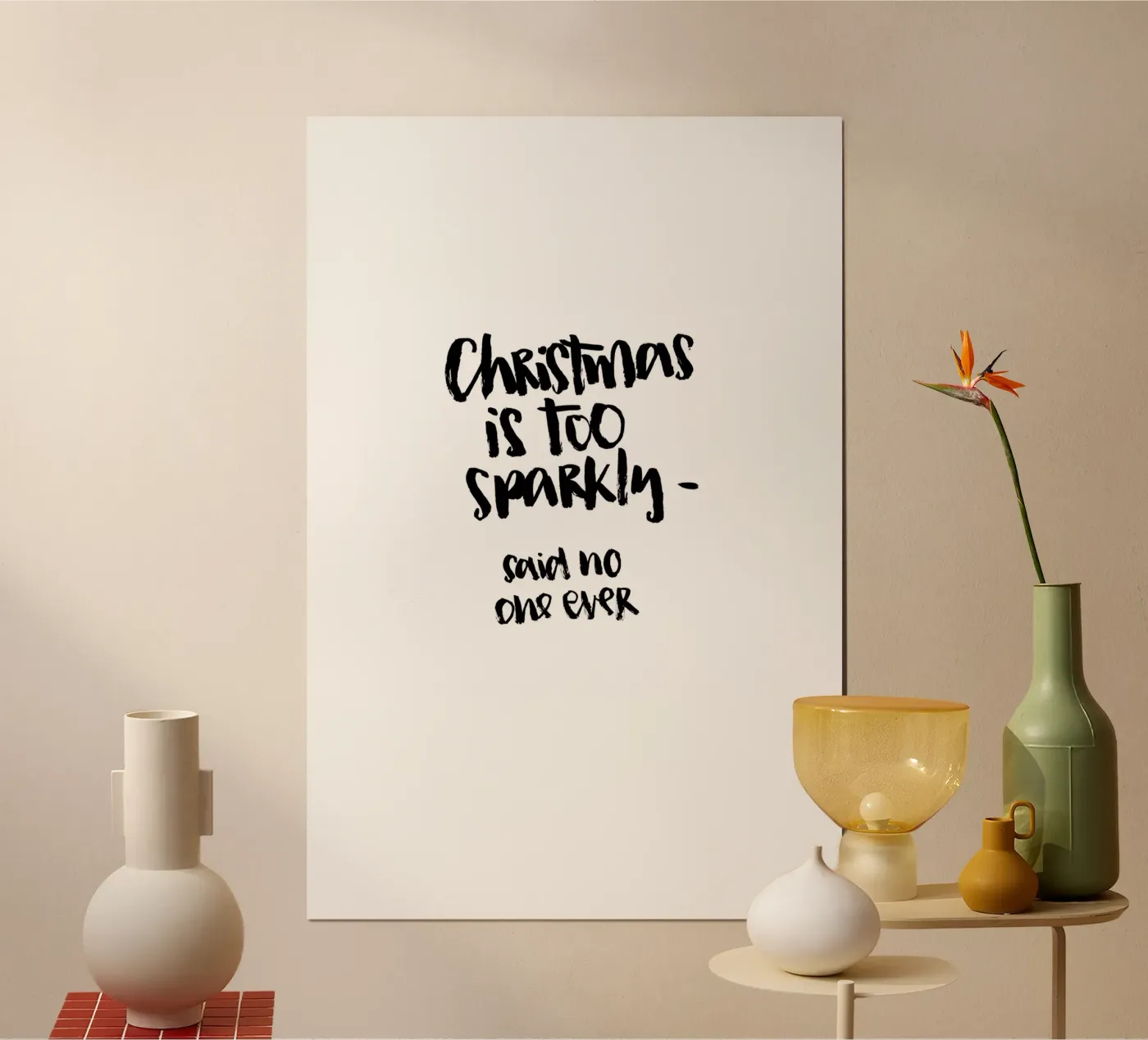 Too Sparkly poster da Brushmeetspaper