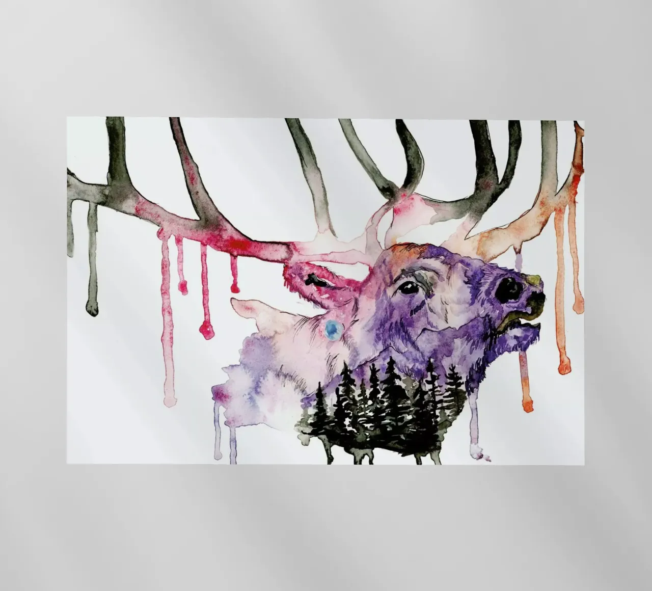 Hirsch pellicola backlit da Larissa van der Laan