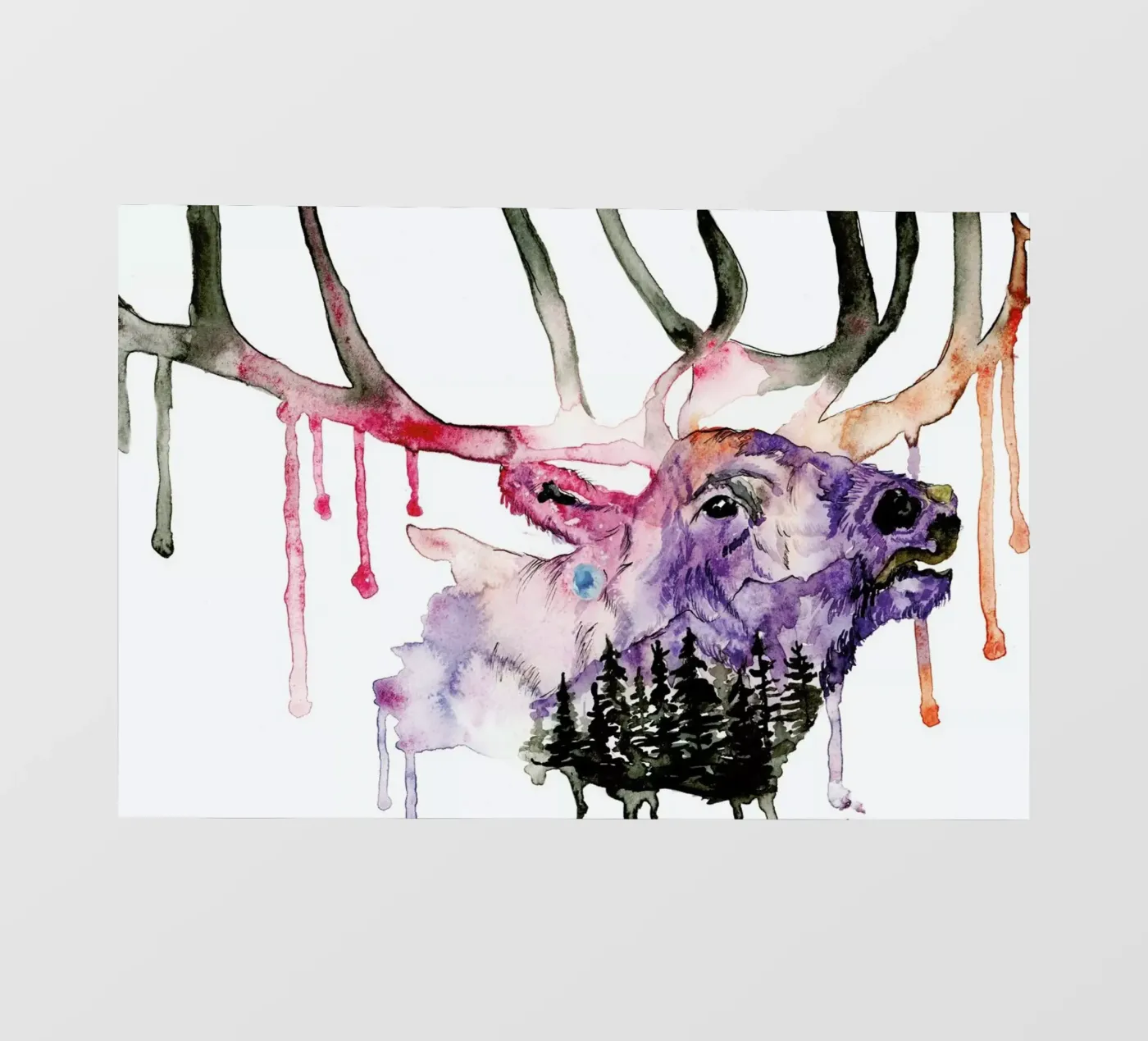 Hirsch pellicola backlit da Larissa van der Laan