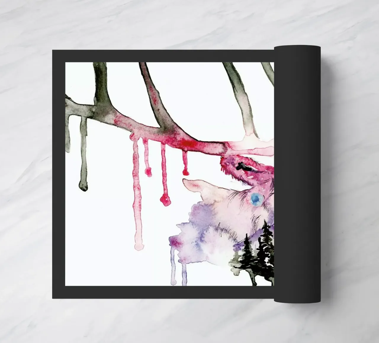 Hirsch doormat by Larissa van der Laan