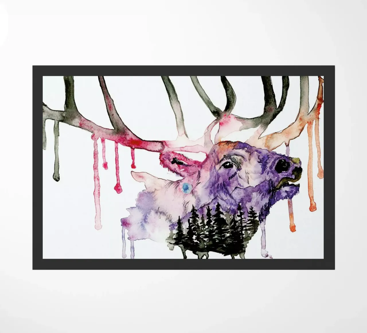 Hirsch doormat by Larissa van der Laan