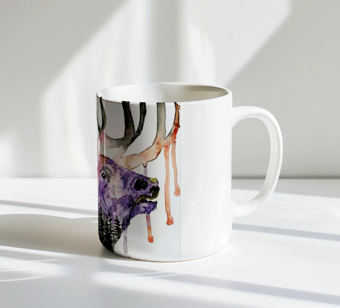 Hirsch ceramic mug by Larissa van der Laan