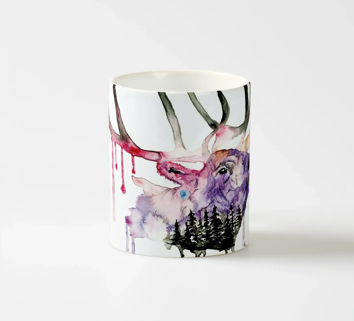 Hirsch ceramic mug by Larissa van der Laan