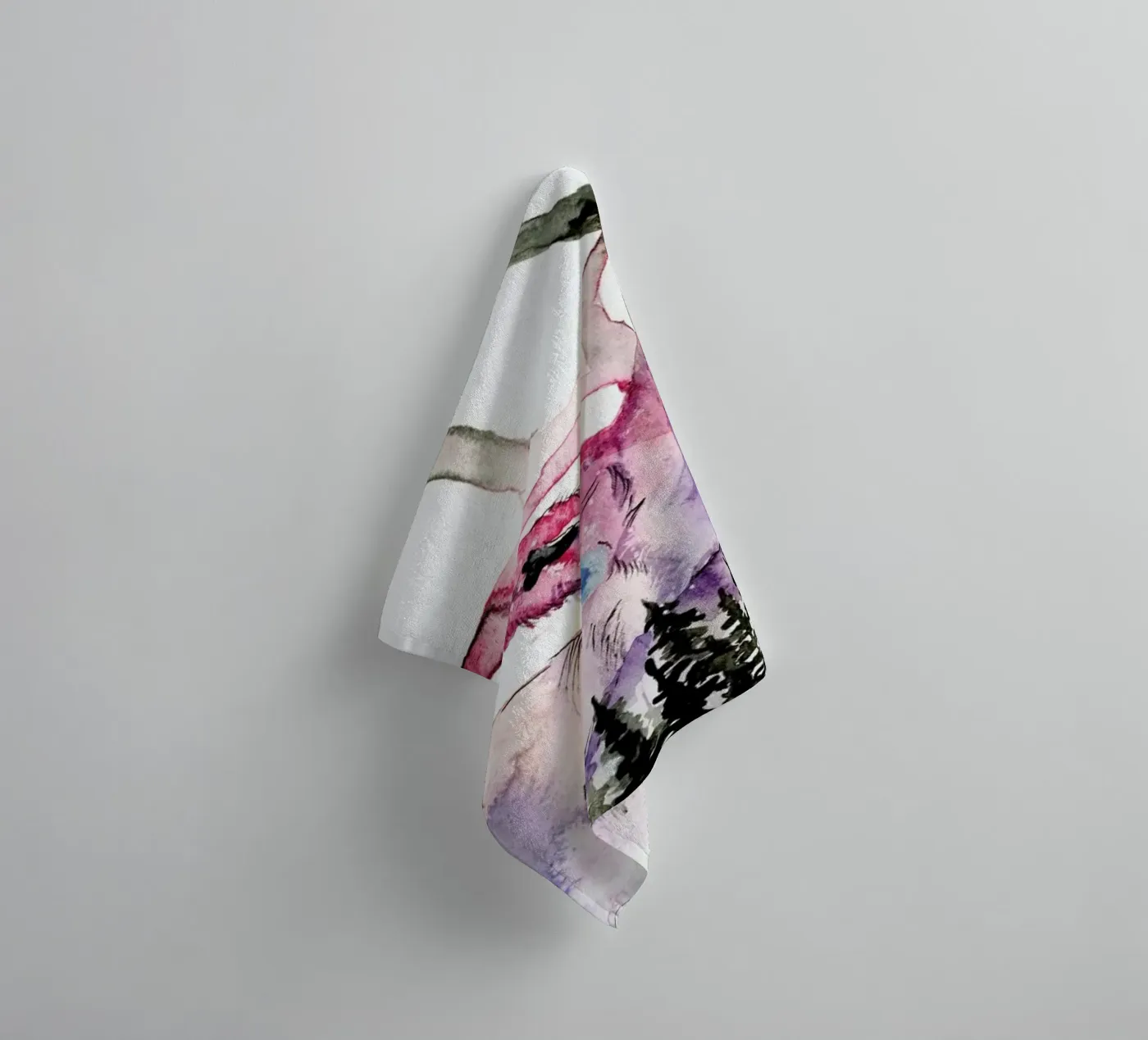 Hirsch badhanddoek van Larissa van der Laan