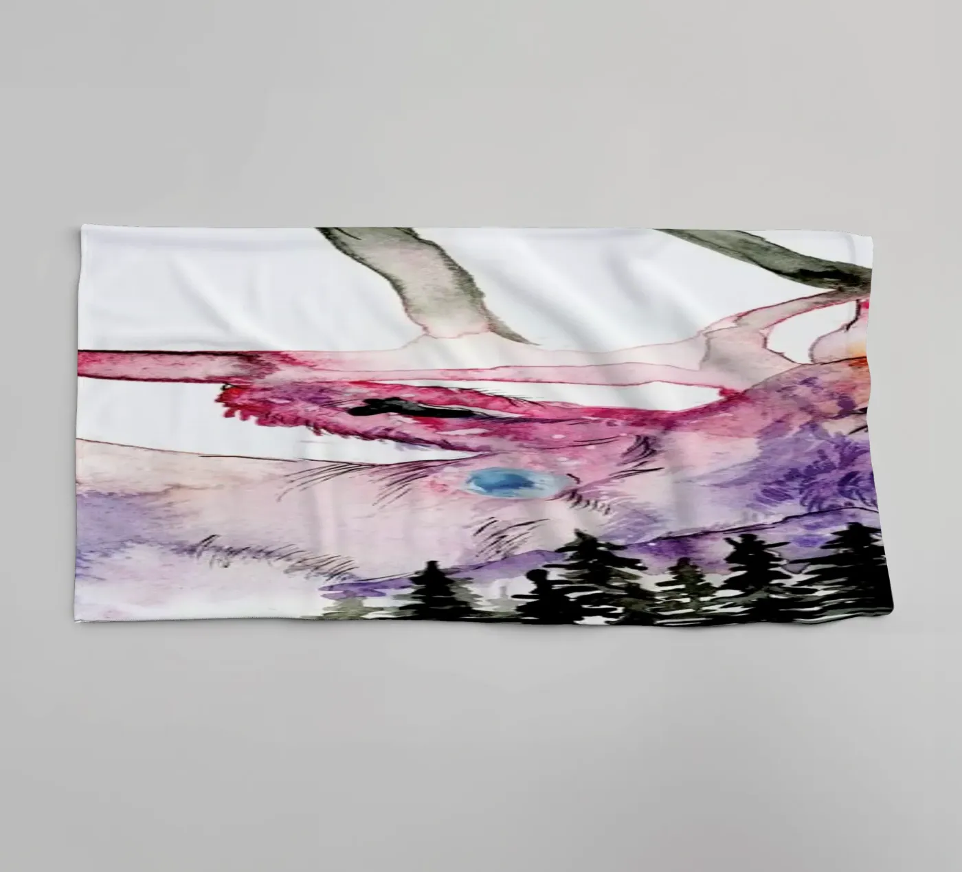 Hirsch badhanddoek van Larissa van der Laan