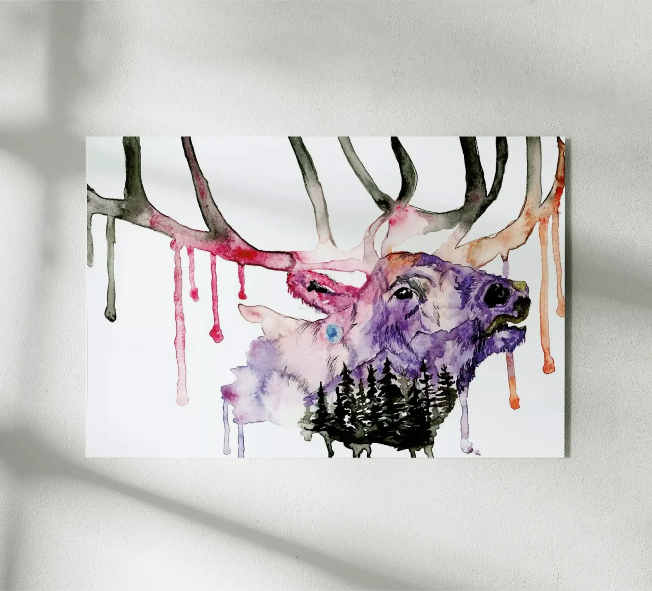 Hirsch plexiglass da Larissa van der Laan