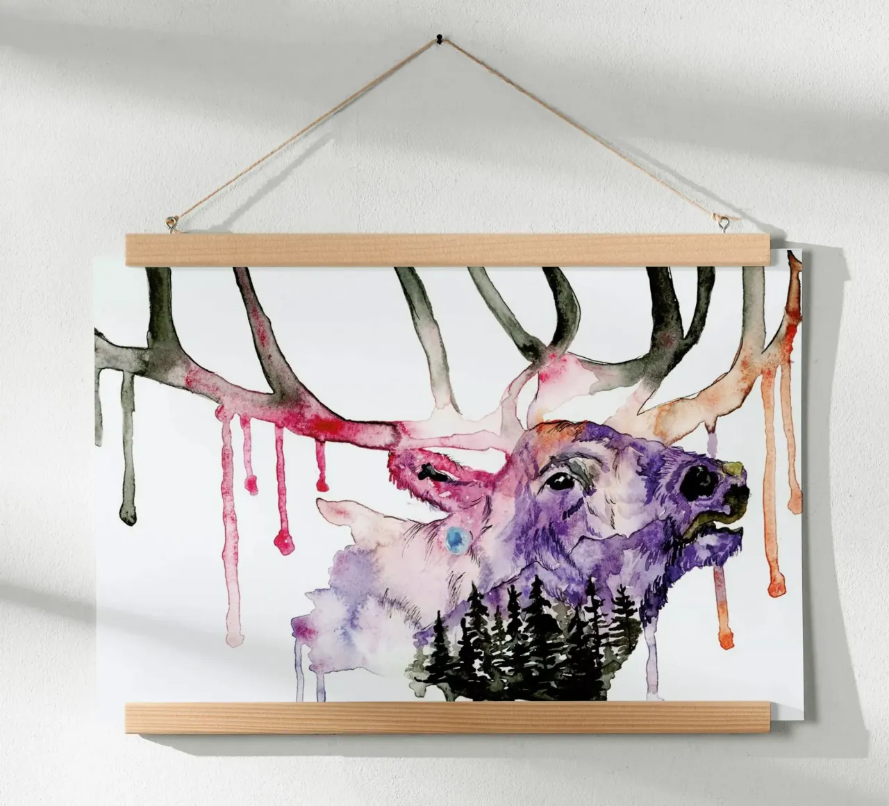 Hirsch poster da Larissa van der Laan