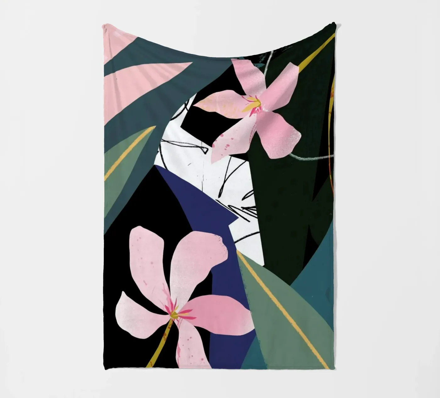 Oleander Fleecedecke von Tom Abbiss Smith