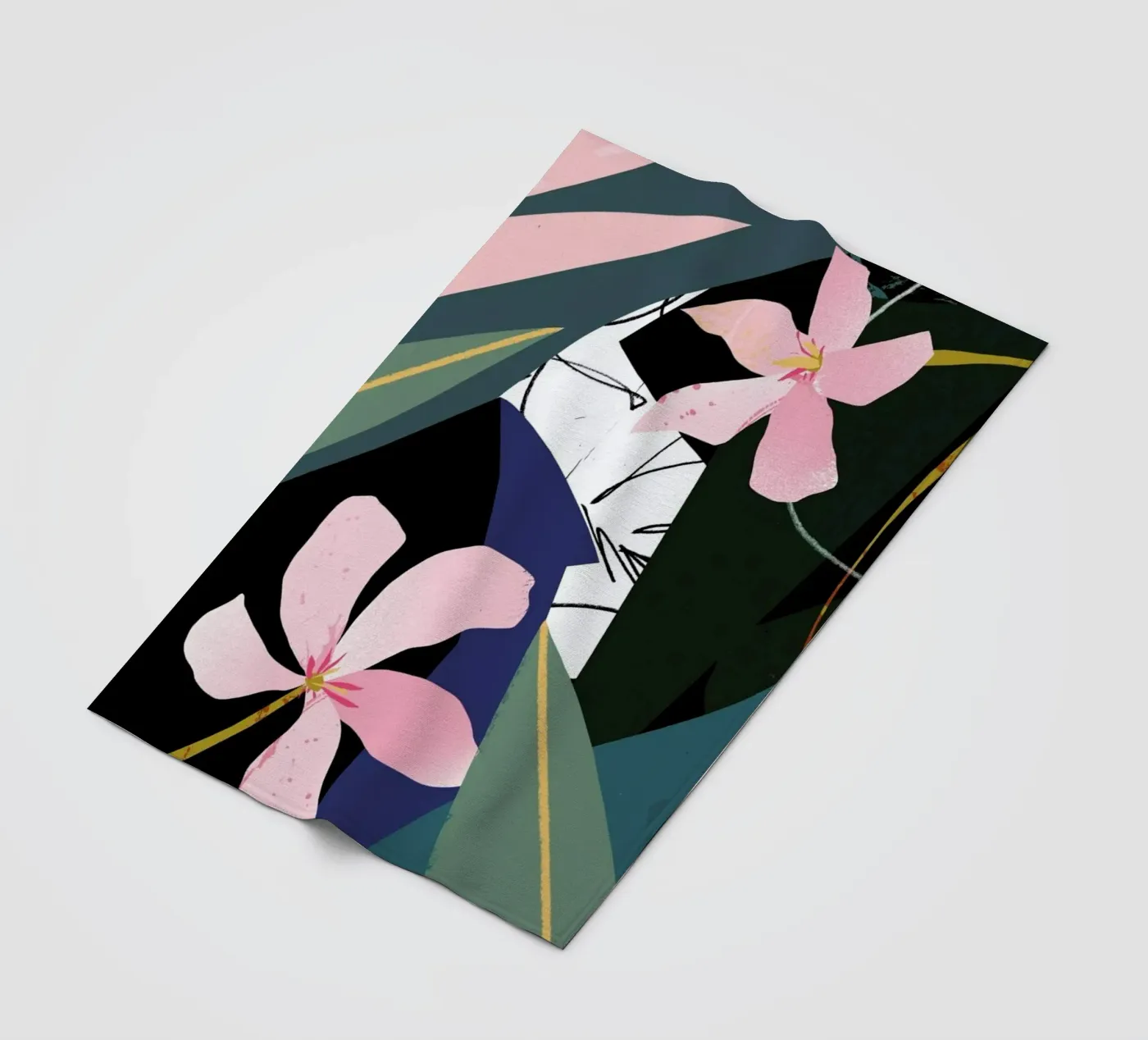 Oleander Fleecedecke von Tom Abbiss Smith