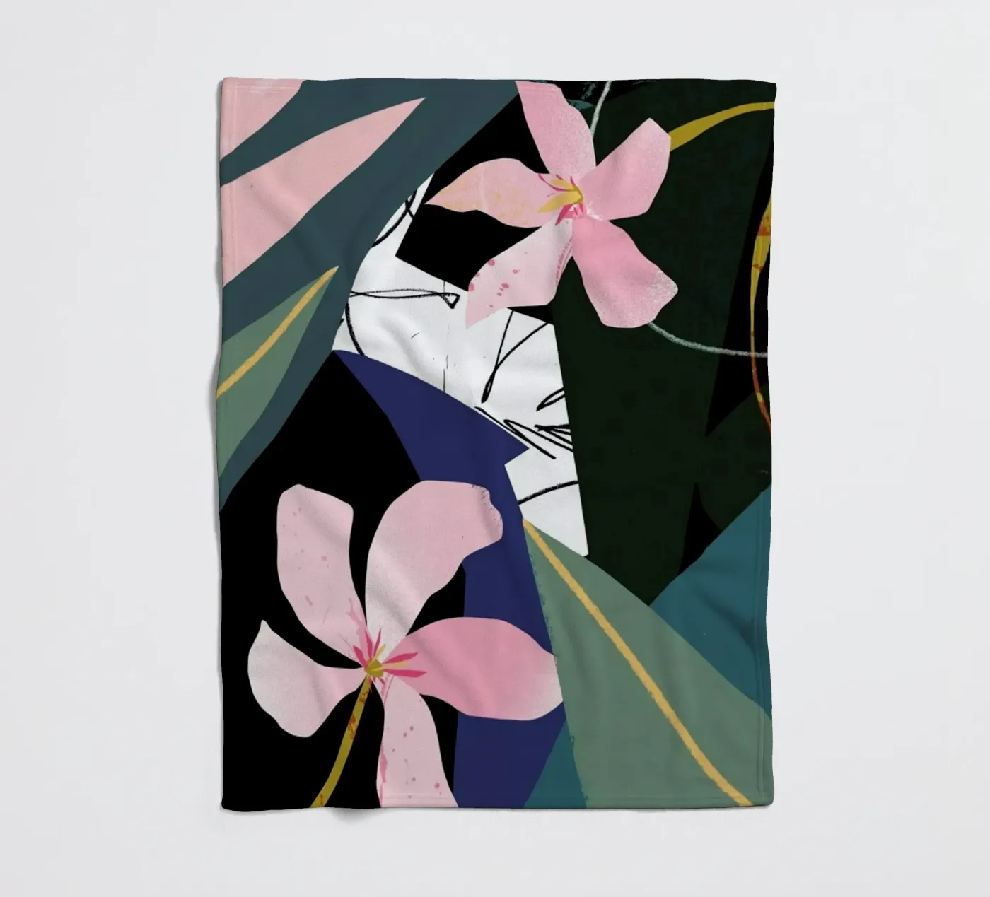 Oleander fleece blanket by Tom Abbiss Smith