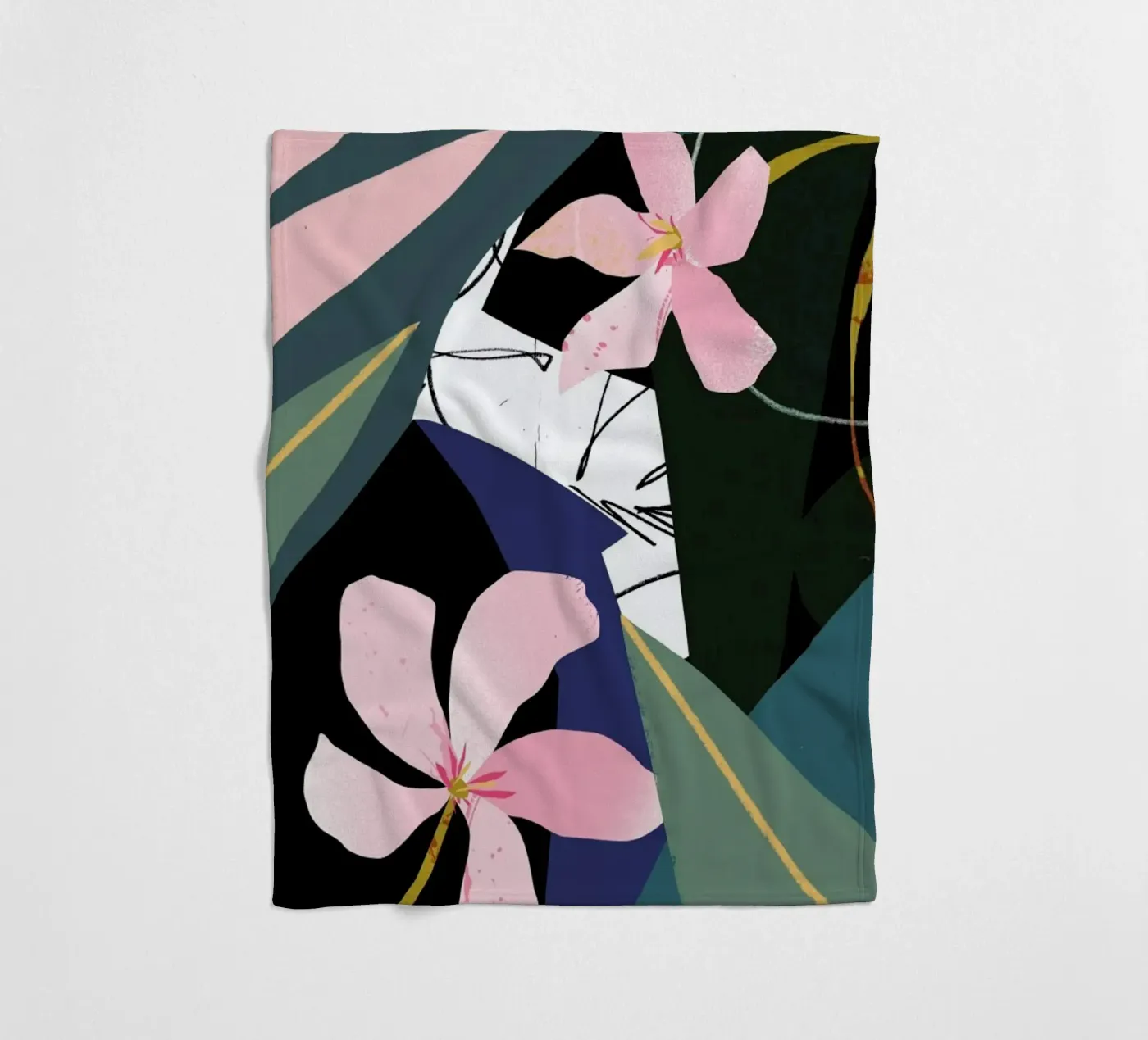Oleander fleece blanket by Tom Abbiss Smith